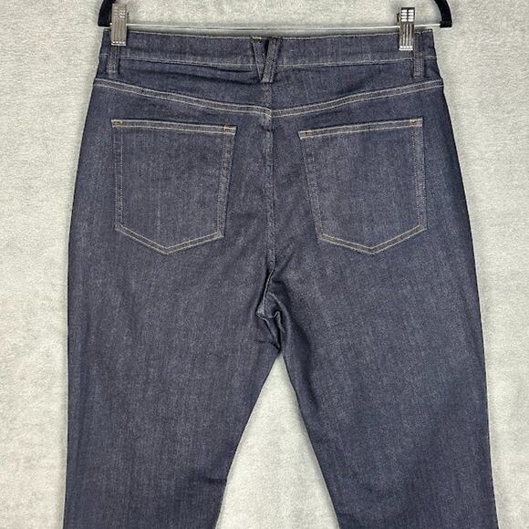 Duluth Trading Jeans Womens 10X31 Blue DuluthFlex Daily Denim Slim Leg Dark Wash - Picture 4 of 12